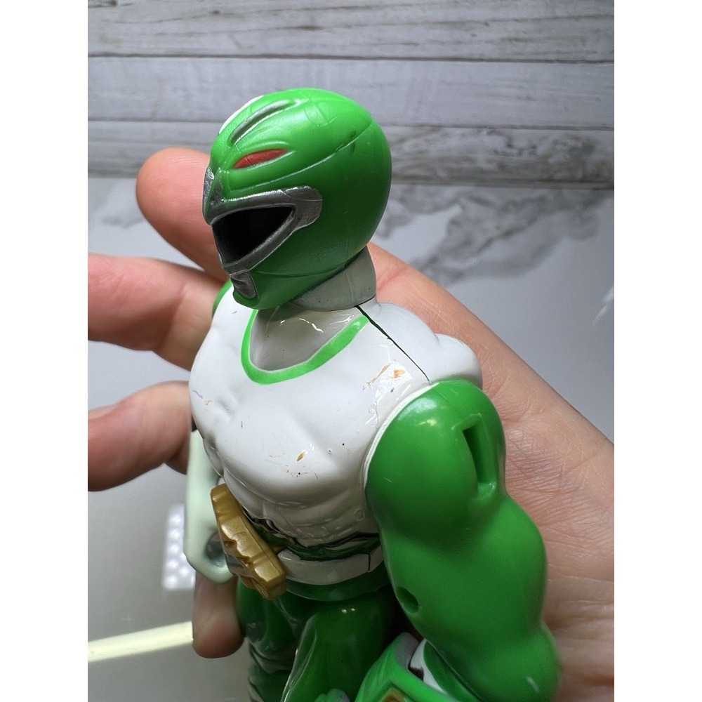 Power Rangers Lost Galaxy Green Armored Ranger Battle Mode 1998 1999 Armor Rare - Picture 5 of 5